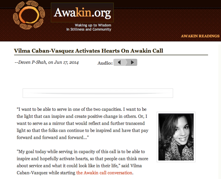 Awakin Call Blog Update